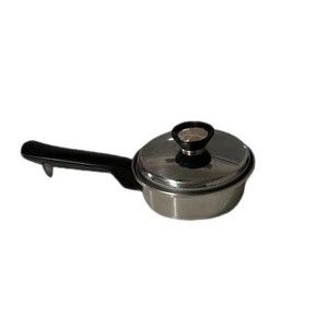 Duncan Hines Regal Cookware 3 ply 18-8 Stainless Steel 1 Qt Pot Pan Lid Cookware